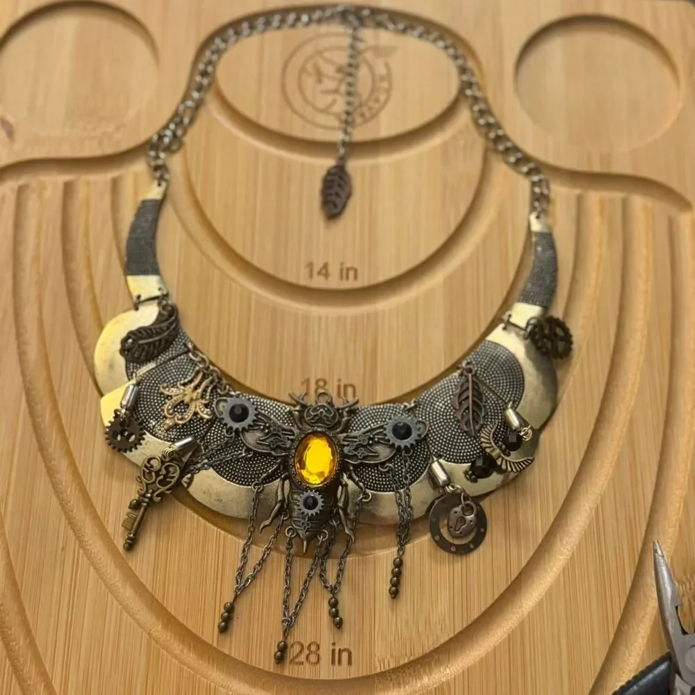 Handmade Steampunk Statement Necklace
